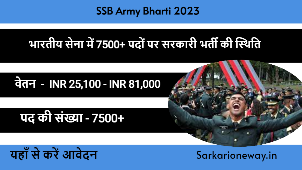 SSB Army Bharti 2023